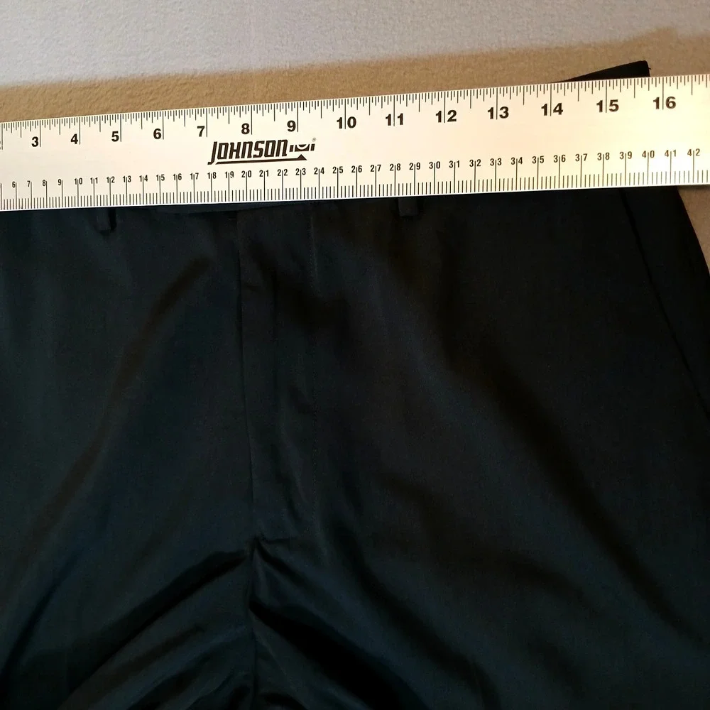 Haggar Smart Fiber Dress Pants Flat Front Classic Fit Black Men's 32X32 NWT